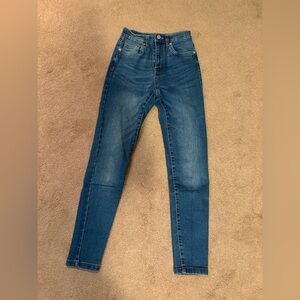 2 for $10 Aeropostale Women's Skinny Jeans - Medium Blue Wash size 0